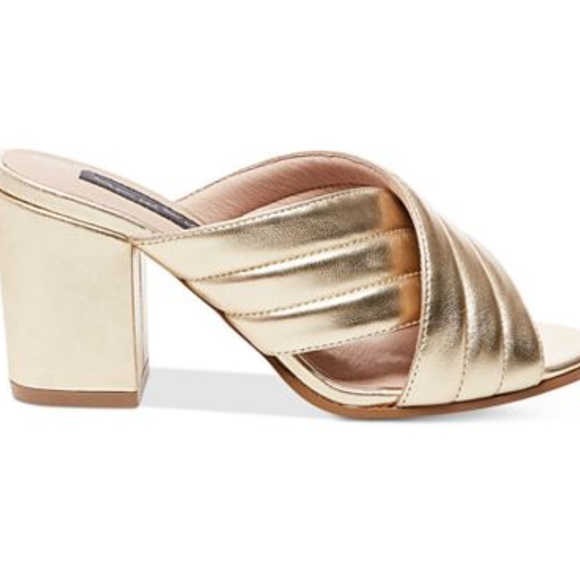 steve madden gold mules